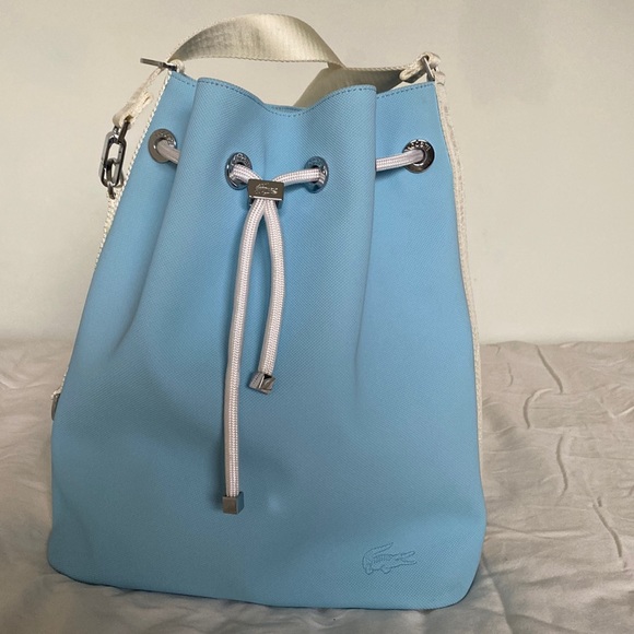 Lacoste Handbags - Lacoste Baby blue bucket shoulder bag